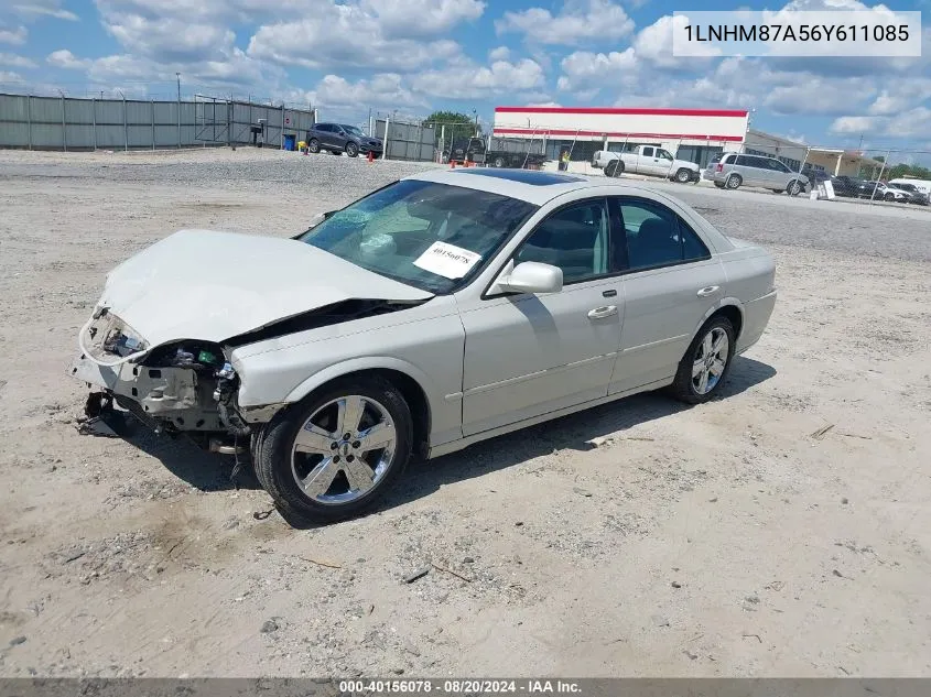 1LNHM87A56Y611085 2006 Lincoln Ls V8