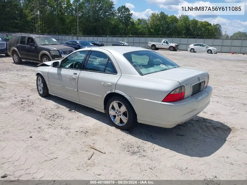 2006 Lincoln Ls V8 VIN: 1LNHM87A56Y611085 Lot: 40156078