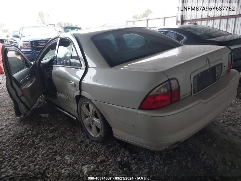 2006 Lincoln Ls VIN: 1LNFM87A96Y637762 Lot: 40374387