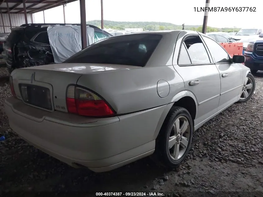 2006 Lincoln Ls VIN: 1LNFM87A96Y637762 Lot: 40374387