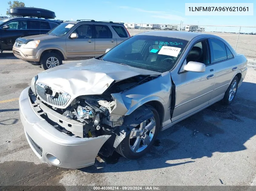 2006 Lincoln Ls V8 VIN: 1LNFM87A96Y621061 Lot: 40398214