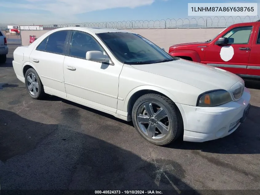 2006 Lincoln Ls Sport VIN: 1LNHM87A86Y638765 Lot: 40524373