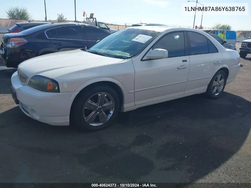 1LNHM87A86Y638765 2006 Lincoln Ls V8