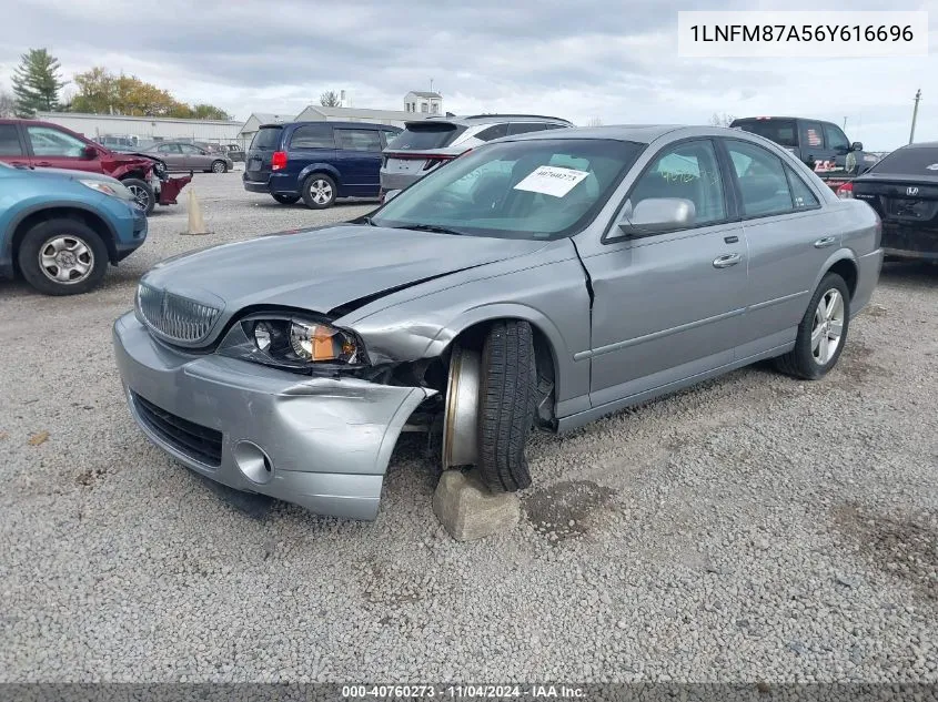 2006 Lincoln Ls V8 VIN: 1LNFM87A56Y616696 Lot: 40760273