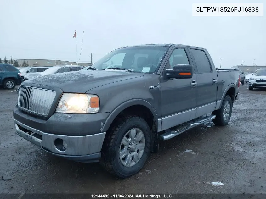 2006 Lincoln Mark Lt VIN: 5LTPW18526FJ16838 Lot: 12144482