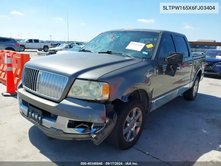 5LTPW165X6FJ03404 2006 Lincoln Mark Lt