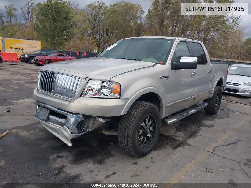 2006 Lincoln Mark Lt VIN: 5LTPW18516FJ14935 Lot: 40715658