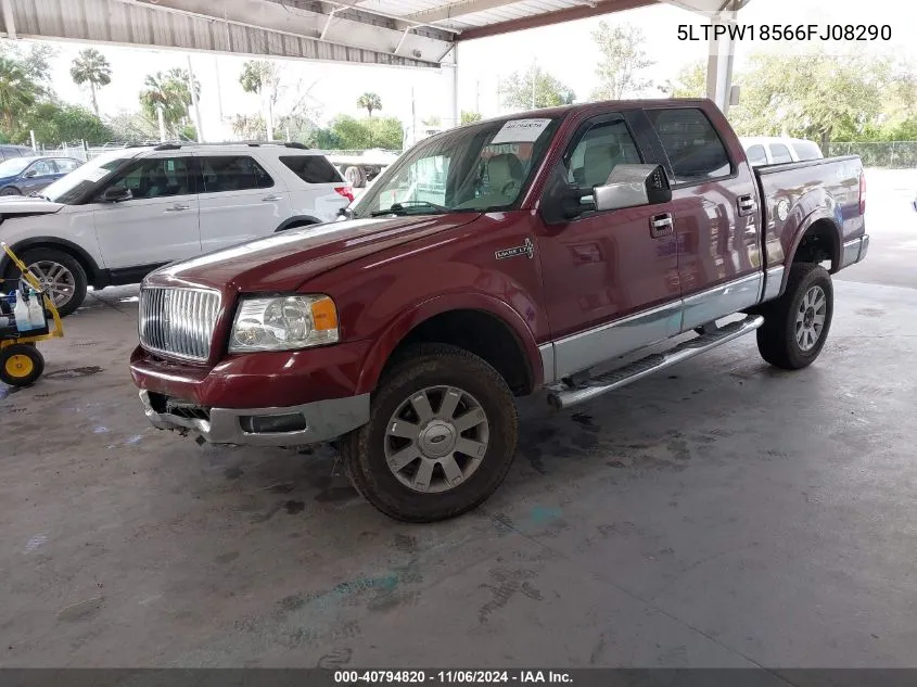 2006 Lincoln Mark Lt VIN: 5LTPW18566FJ08290 Lot: 40794820