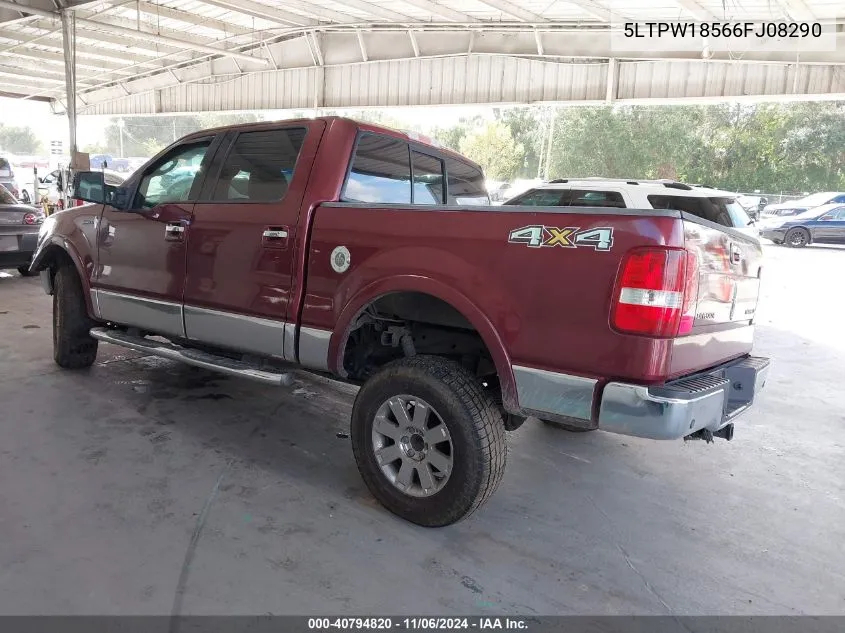 2006 Lincoln Mark Lt VIN: 5LTPW18566FJ08290 Lot: 40794820