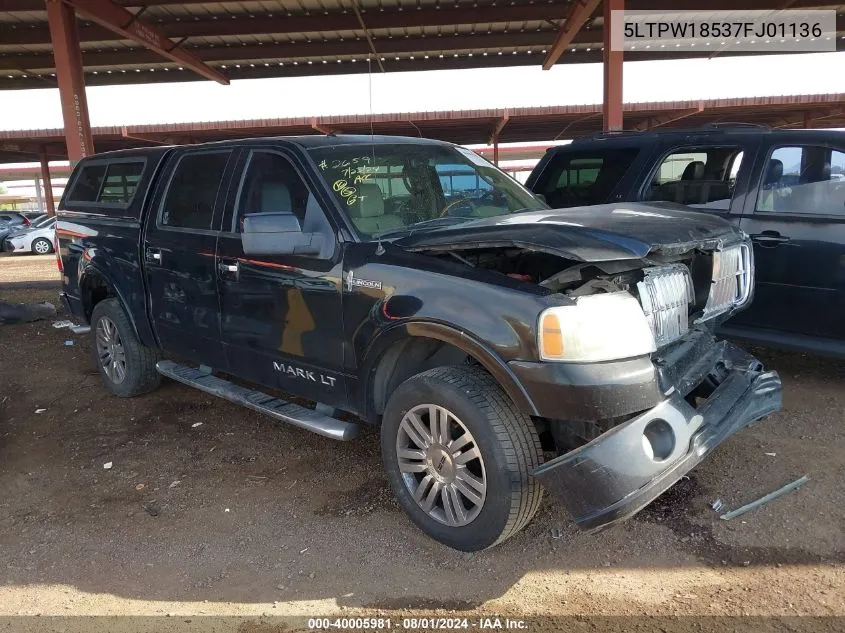 5LTPW18537FJ01136 2007 Lincoln Mark Lt