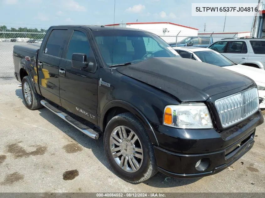 2007 Lincoln Mark Lt VIN: 5LTPW16537FJ04816 Lot: 40084552