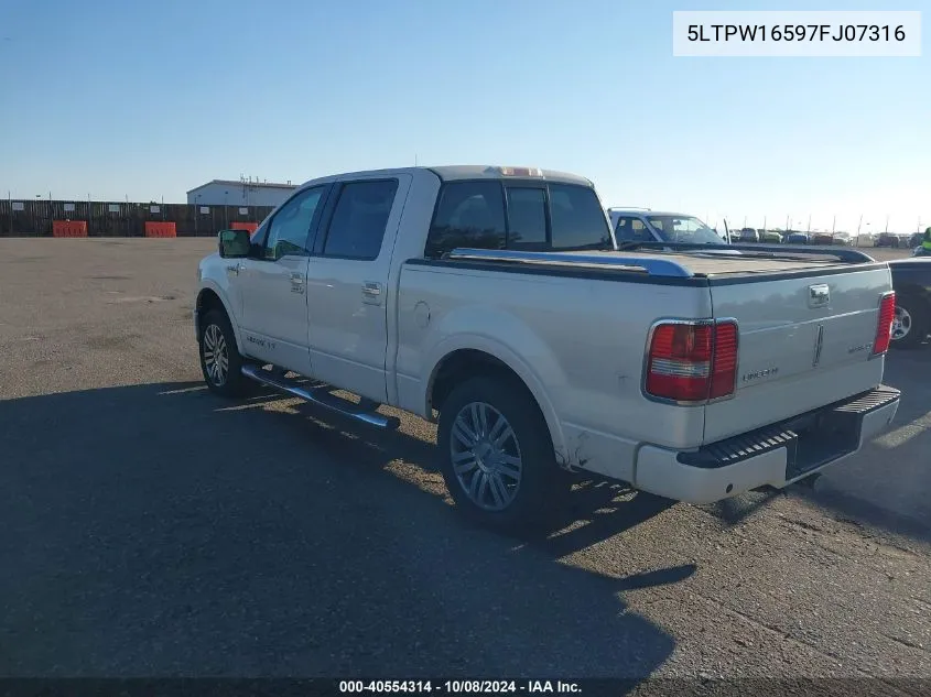 2007 Lincoln Mark Lt VIN: 5LTPW16597FJ07316 Lot: 40554314