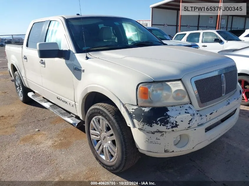 2007 Lincoln Mark Lt VIN: 5LTPW16537FJ00345 Lot: 40625703