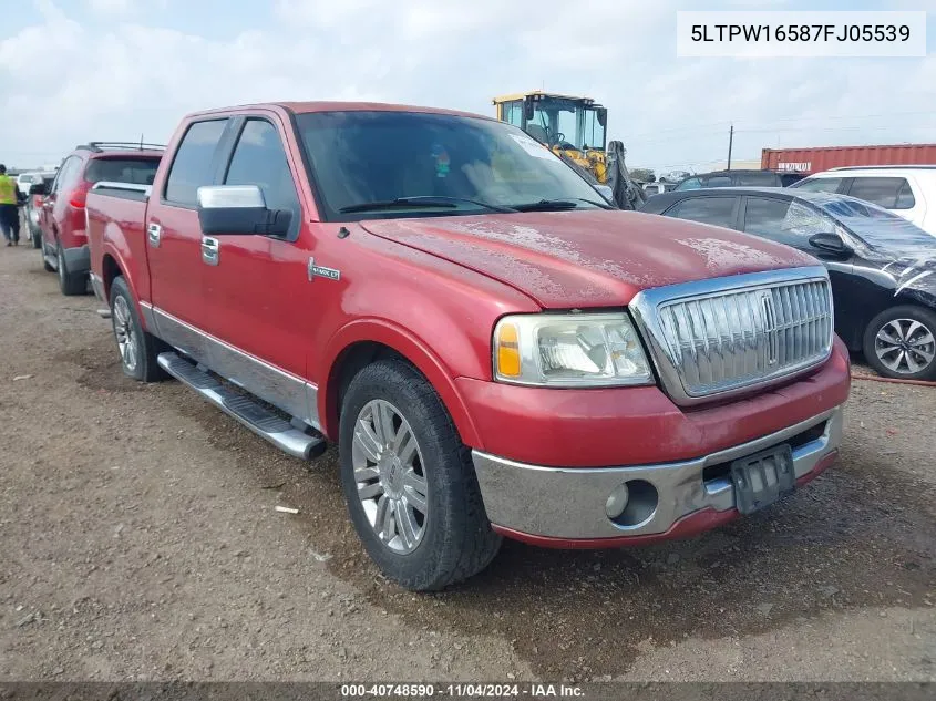 2007 Lincoln Mark Lt VIN: 5LTPW16587FJ05539 Lot: 40748590