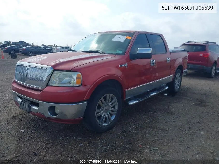 2007 Lincoln Mark Lt VIN: 5LTPW16587FJ05539 Lot: 40748590