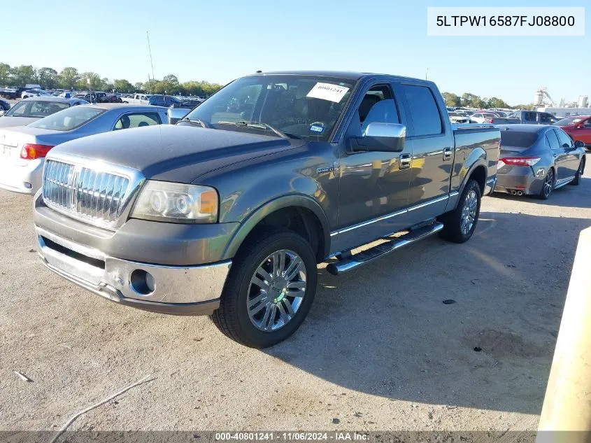 2007 Lincoln Mark Lt VIN: 5LTPW16587FJ08800 Lot: 40801241