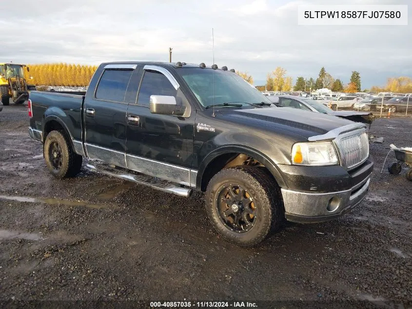 2007 Lincoln Mark Lt VIN: 5LTPW18587FJ07580 Lot: 40857035