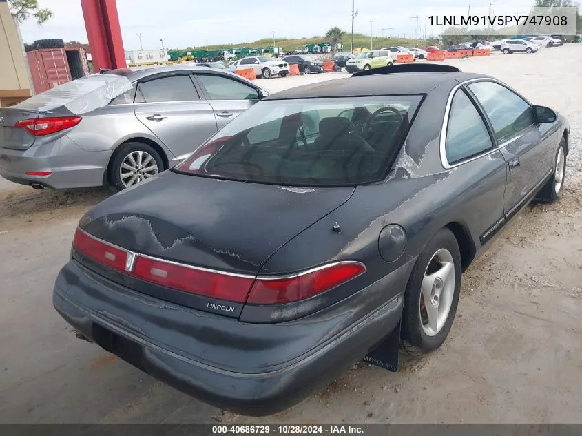 1993 Lincoln Mark Viii VIN: 1LNLM91V5PY747908 Lot: 40686729