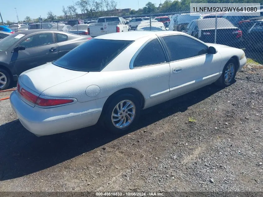 1998 Lincoln Mark Viii Lsc VIN: 1LNFM92V3WY641080 Lot: 40518833