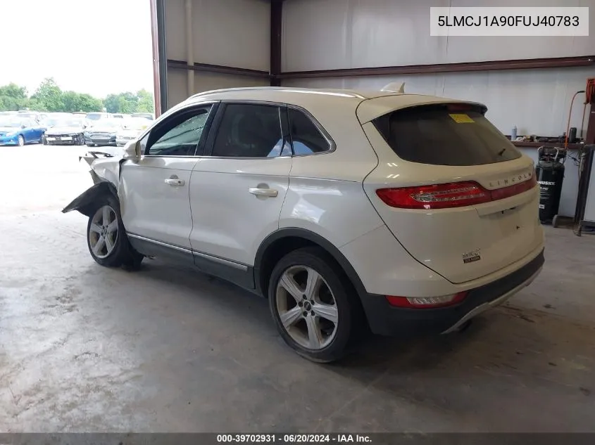 2015 Lincoln Mkc VIN: 5LMCJ1A90FUJ40783 Lot: 39702931