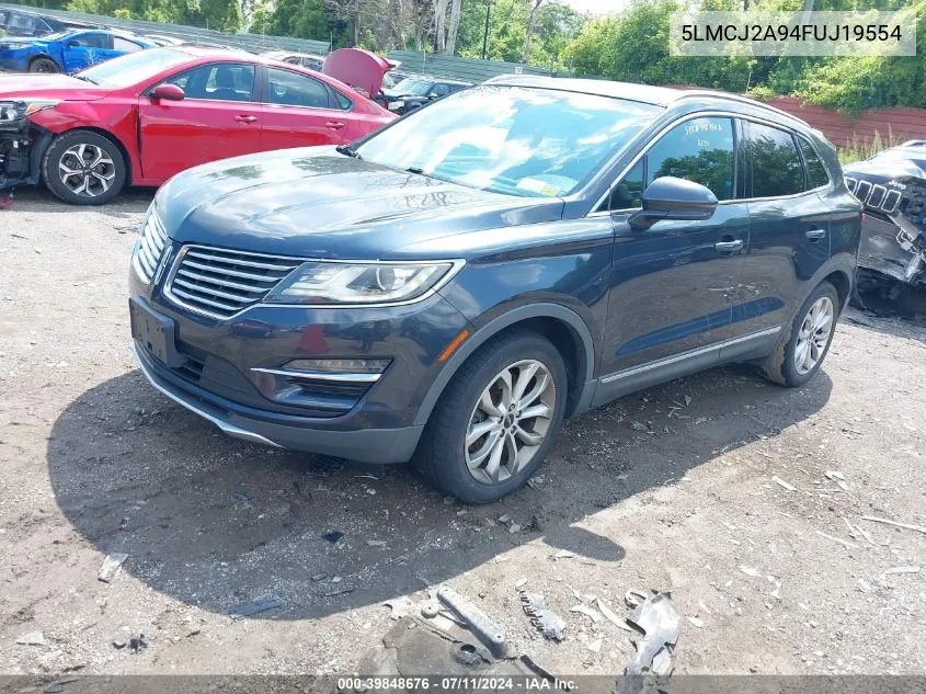 2015 Lincoln Mkc VIN: 5LMCJ2A94FUJ19554 Lot: 39848676