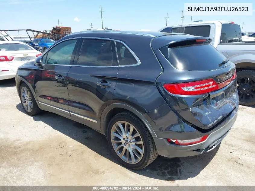 5LMCJ1A93FUJ26523 2015 Lincoln Mkc