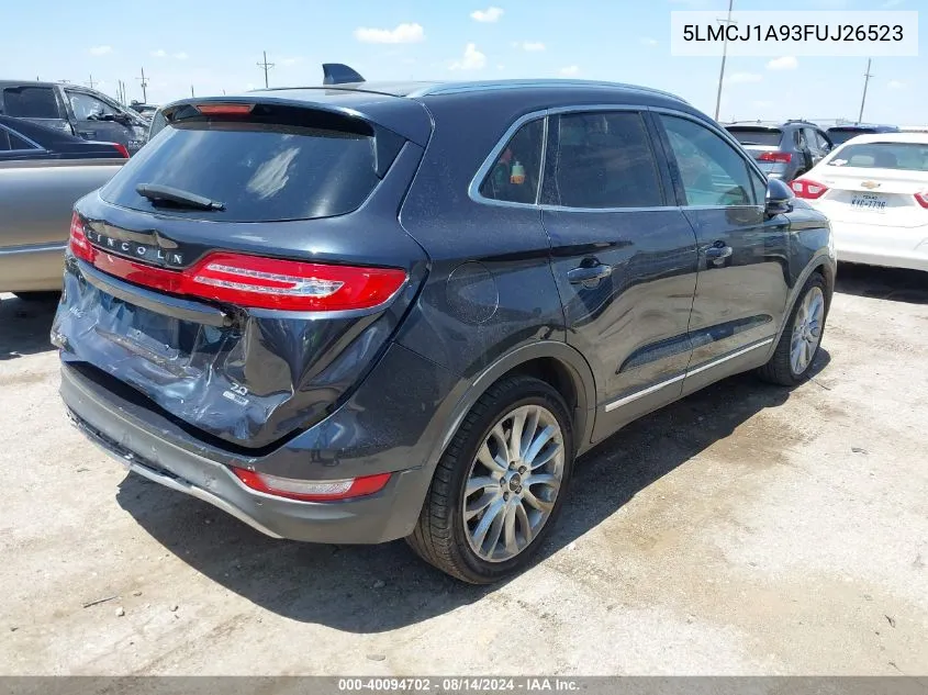 5LMCJ1A93FUJ26523 2015 Lincoln Mkc