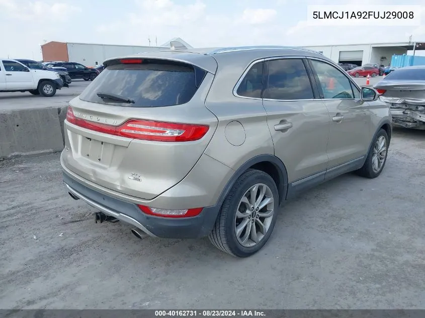 5LMCJ1A92FUJ29008 2015 Lincoln Mkc