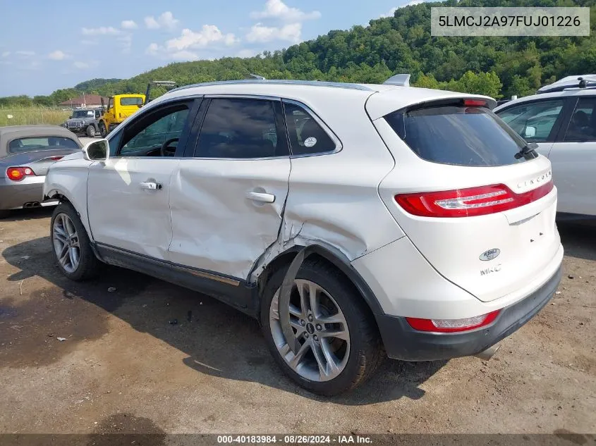 2015 Lincoln Mkc VIN: 5LMCJ2A97FUJ01226 Lot: 40183984