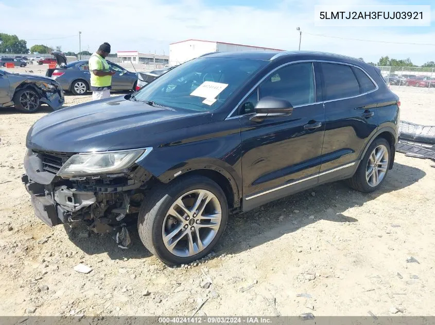 2015 Lincoln Mkc VIN: 5LMTJ2AH3FUJ03921 Lot: 40241412