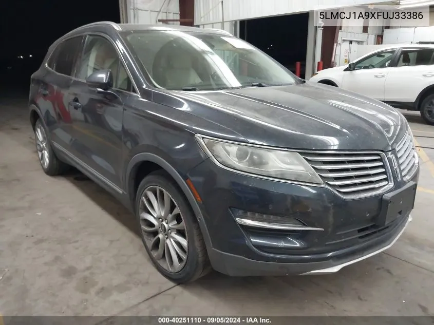 2015 Lincoln Mkc VIN: 5LMCJ1A9XFUJ33386 Lot: 40251110