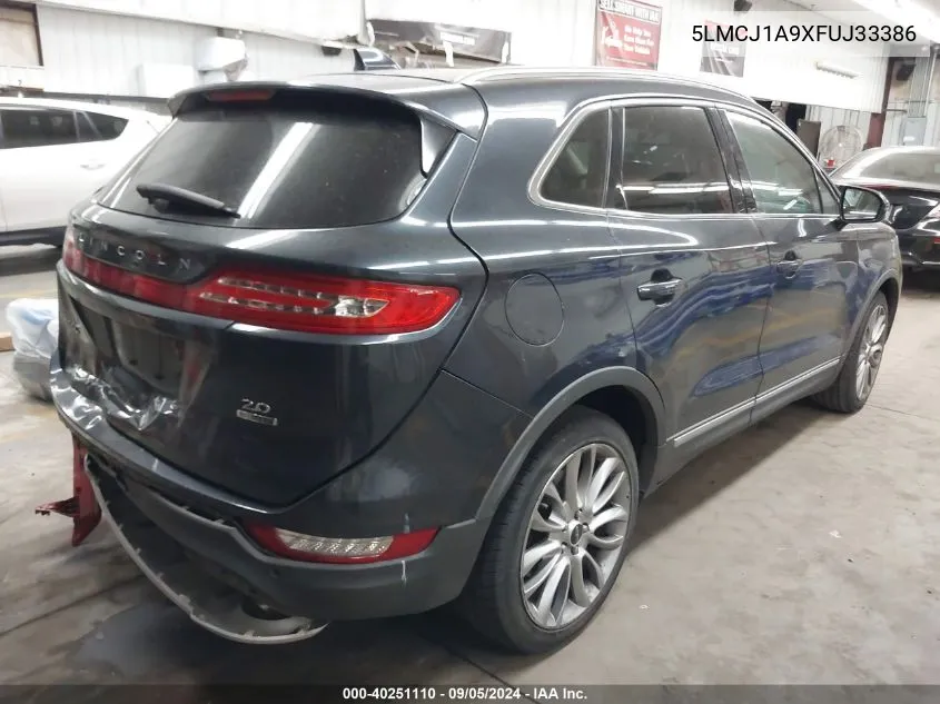 5LMCJ1A9XFUJ33386 2015 Lincoln Mkc