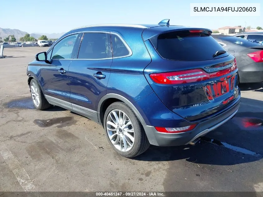 5LMCJ1A94FUJ20603 2015 Lincoln Mkc