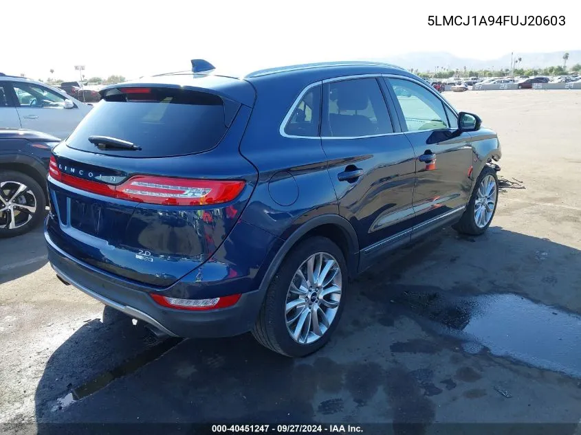 2015 Lincoln Mkc VIN: 5LMCJ1A94FUJ20603 Lot: 40451247