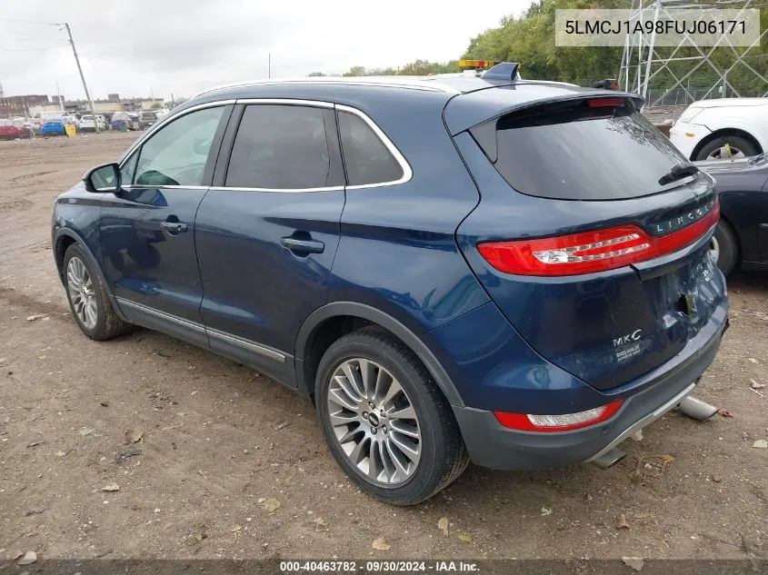 2015 Lincoln Mkc VIN: 5LMCJ1A98FUJ06171 Lot: 40463782