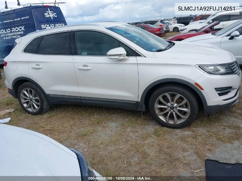 5LMCJ1A92FUJ14251 2015 Lincoln Mkc