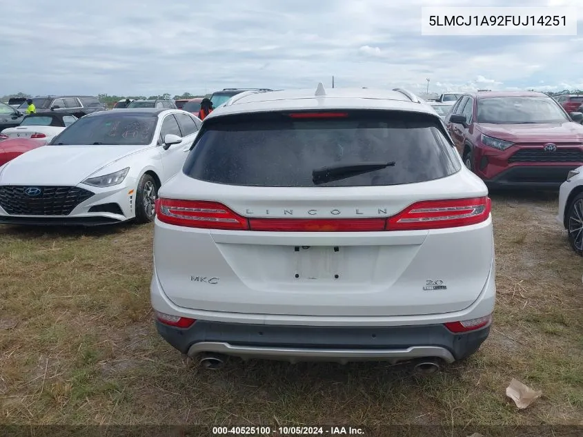 5LMCJ1A92FUJ14251 2015 Lincoln Mkc