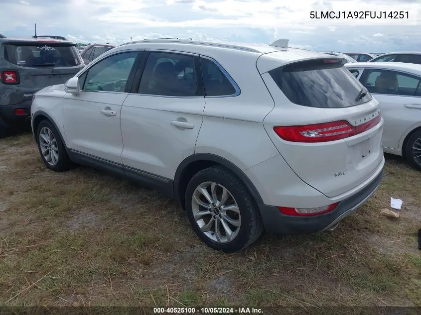 5LMCJ1A92FUJ14251 2015 Lincoln Mkc