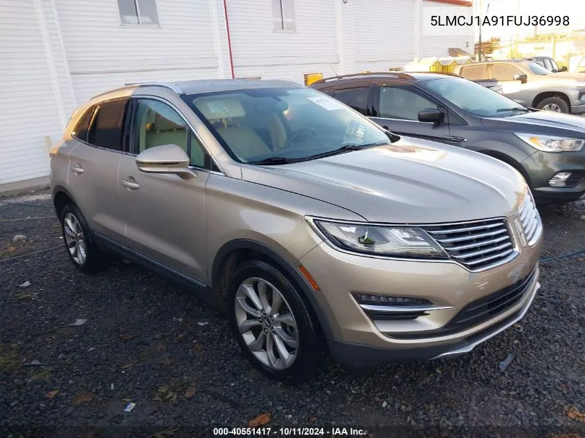 2015 Lincoln Mkc VIN: 5LMCJ1A91FUJ36998 Lot: 40551417