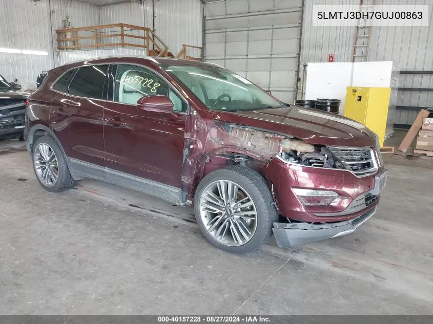 5LMTJ3DH7GUJ00863 2016 Lincoln Mkc Reserve