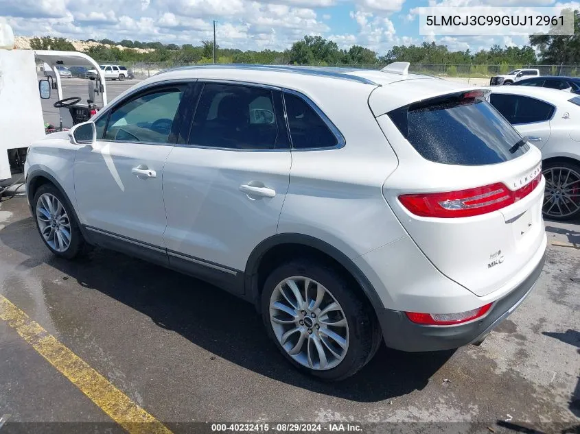 5LMCJ3C99GUJ12961 2016 Lincoln Mkc Reserve