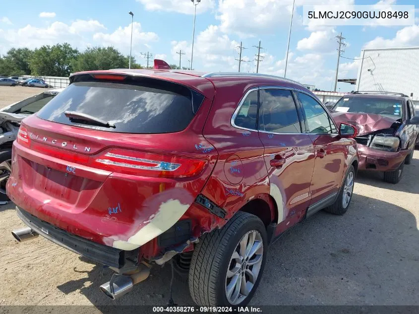 2016 Lincoln Mkc Select VIN: 5LMCJ2C90GUJ08498 Lot: 40358276