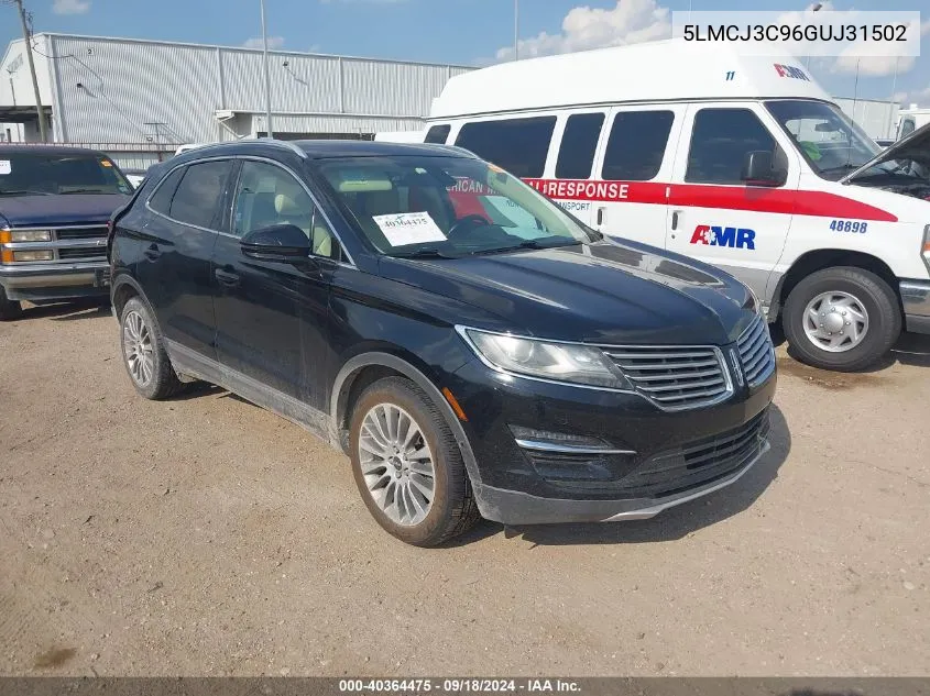 2016 Lincoln Mkc Reserve VIN: 5LMCJ3C96GUJ31502 Lot: 40364475