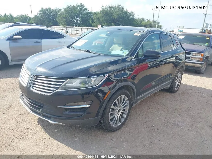 5LMCJ3C96GUJ31502 2016 Lincoln Mkc Reserve