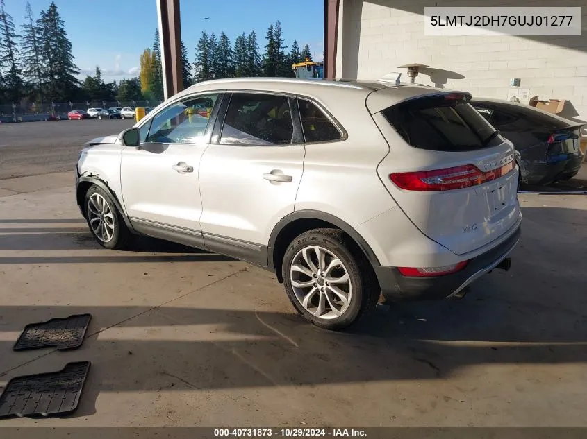 2016 Lincoln Mkc Select VIN: 5LMTJ2DH7GUJ01277 Lot: 40731873