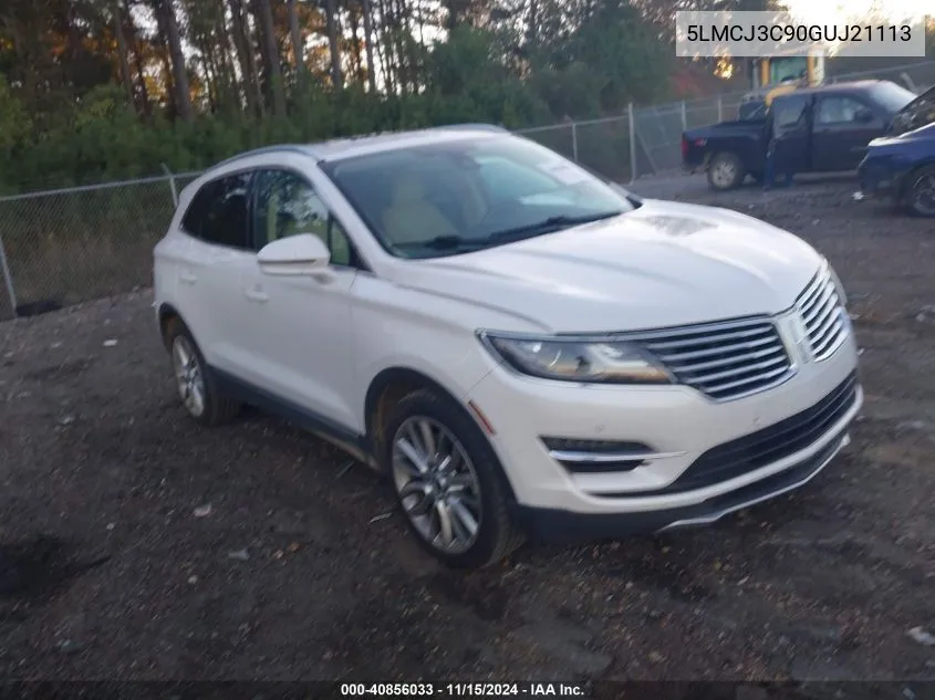 2016 Lincoln Mkc Reserve VIN: 5LMCJ3C90GUJ21113 Lot: 40856033