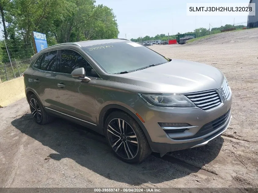 5LMTJ3DH2HUL32028 2017 Lincoln Mkc Reserve