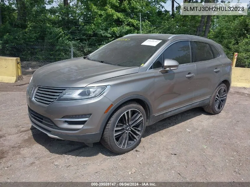 2017 Lincoln Mkc Reserve VIN: 5LMTJ3DH2HUL32028 Lot: 39559747