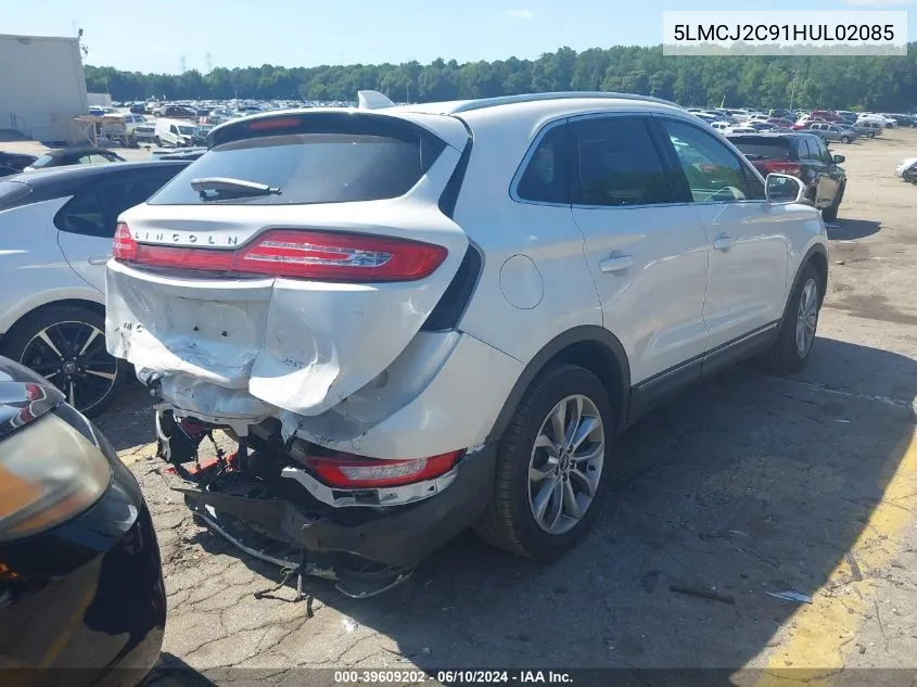 5LMCJ2C91HUL02085 2017 Lincoln Mkc Select