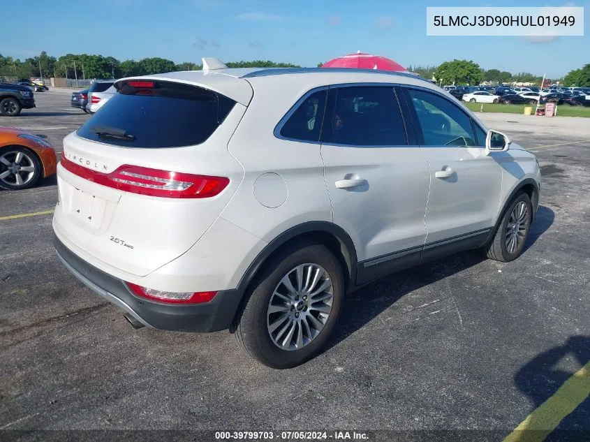 5LMCJ3D90HUL01949 2017 Lincoln Mkc Reserve